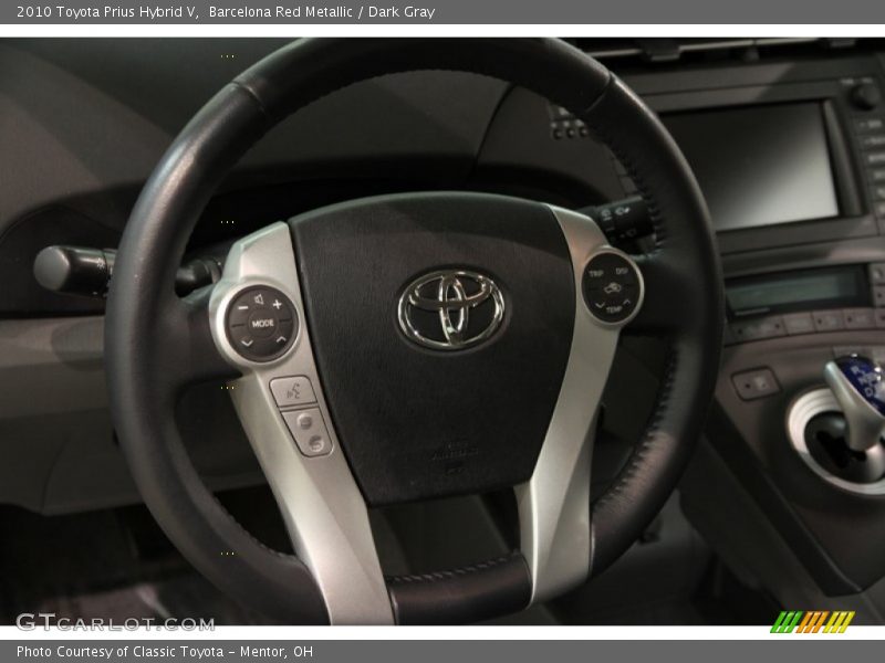 Barcelona Red Metallic / Dark Gray 2010 Toyota Prius Hybrid V