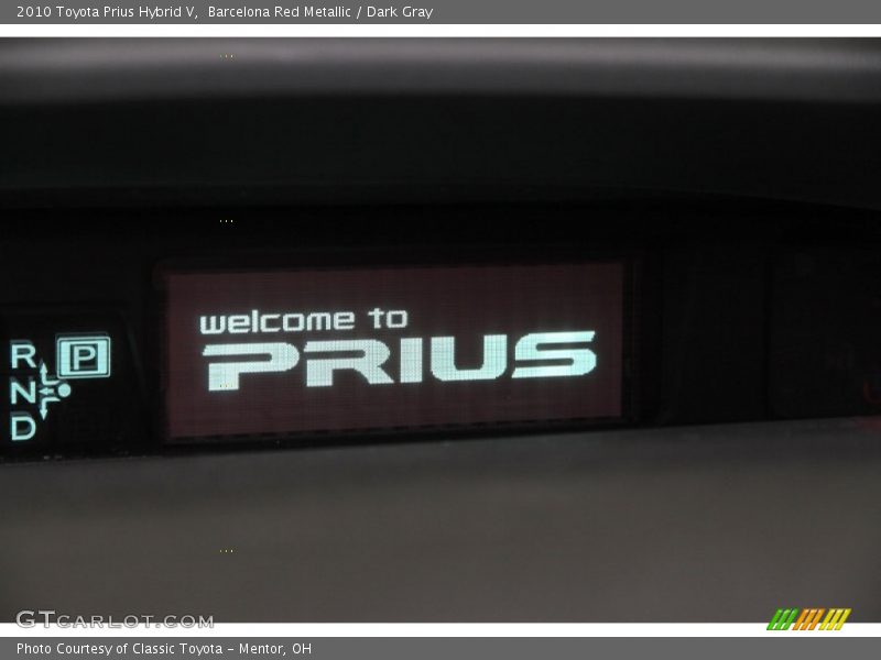 Barcelona Red Metallic / Dark Gray 2010 Toyota Prius Hybrid V