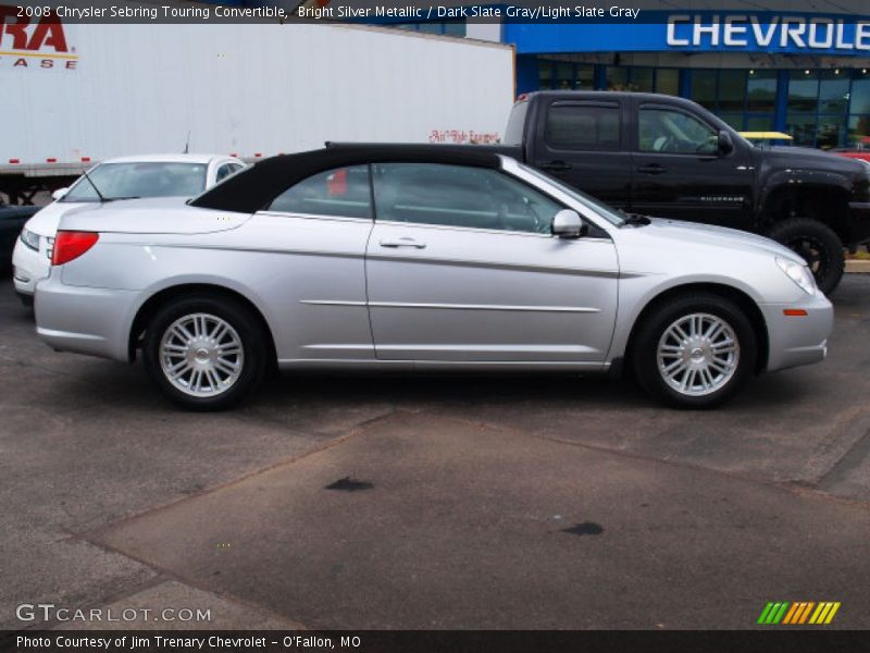 Bright Silver Metallic / Dark Slate Gray/Light Slate Gray 2008 Chrysler Sebring Touring Convertible