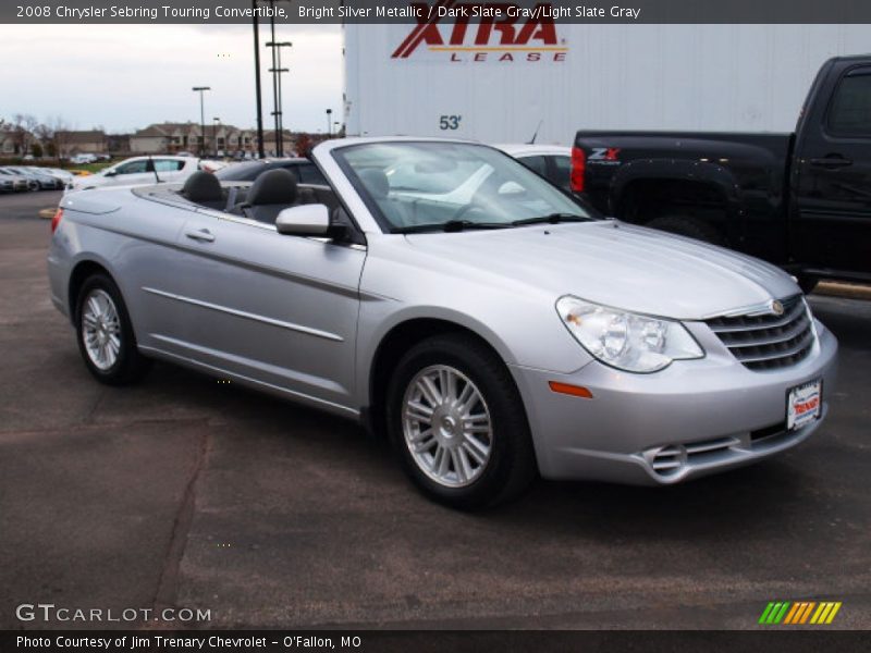 Bright Silver Metallic / Dark Slate Gray/Light Slate Gray 2008 Chrysler Sebring Touring Convertible