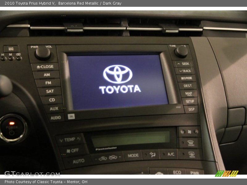 Barcelona Red Metallic / Dark Gray 2010 Toyota Prius Hybrid V