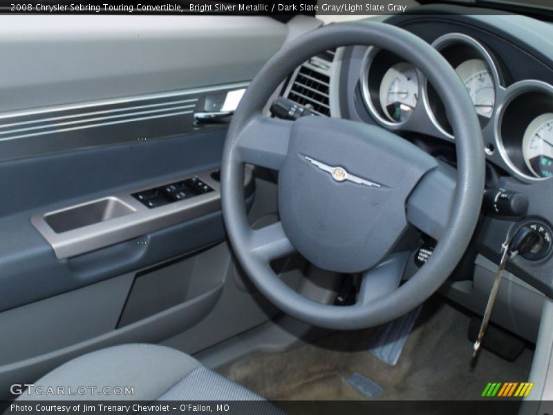 Bright Silver Metallic / Dark Slate Gray/Light Slate Gray 2008 Chrysler Sebring Touring Convertible