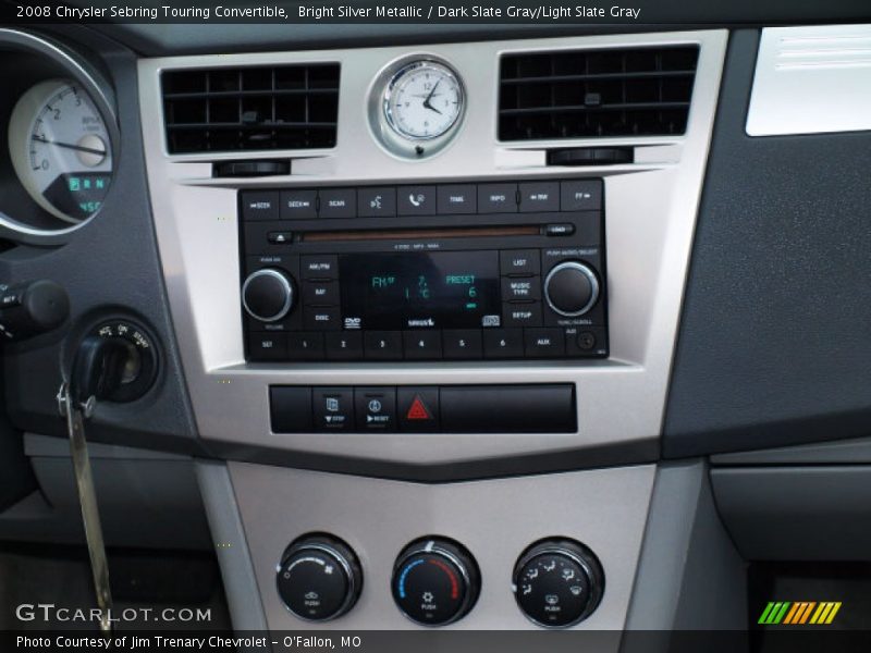 Bright Silver Metallic / Dark Slate Gray/Light Slate Gray 2008 Chrysler Sebring Touring Convertible