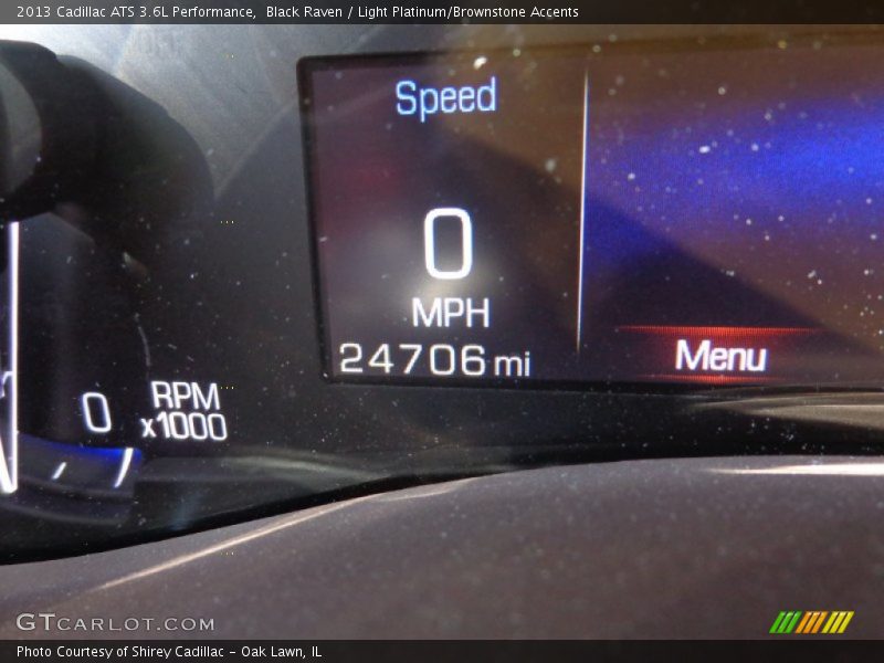 Black Raven / Light Platinum/Brownstone Accents 2013 Cadillac ATS 3.6L Performance