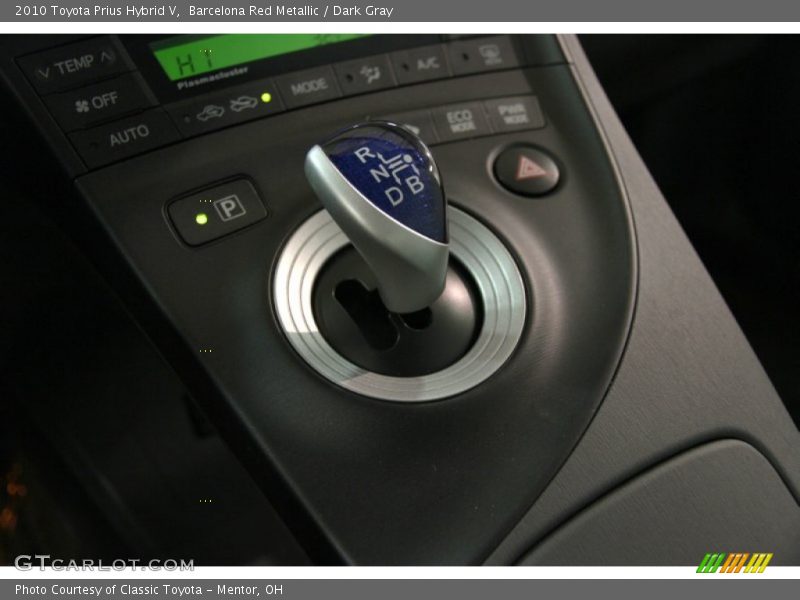 Barcelona Red Metallic / Dark Gray 2010 Toyota Prius Hybrid V