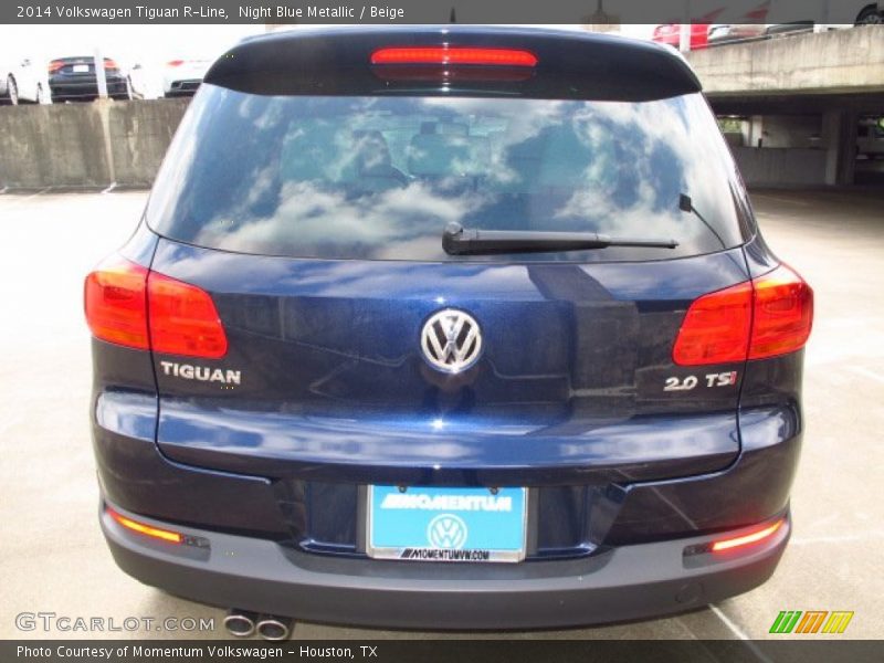 Night Blue Metallic / Beige 2014 Volkswagen Tiguan R-Line
