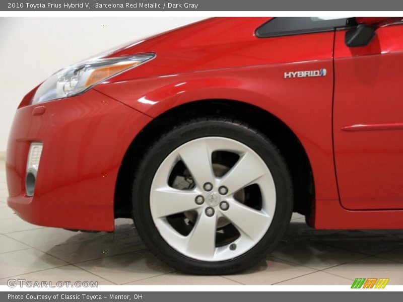 Barcelona Red Metallic / Dark Gray 2010 Toyota Prius Hybrid V