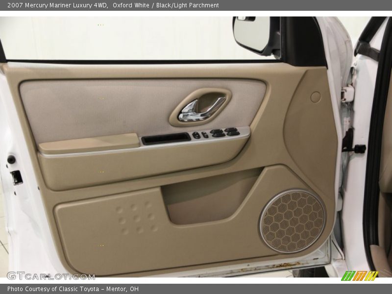 Oxford White / Black/Light Parchment 2007 Mercury Mariner Luxury 4WD