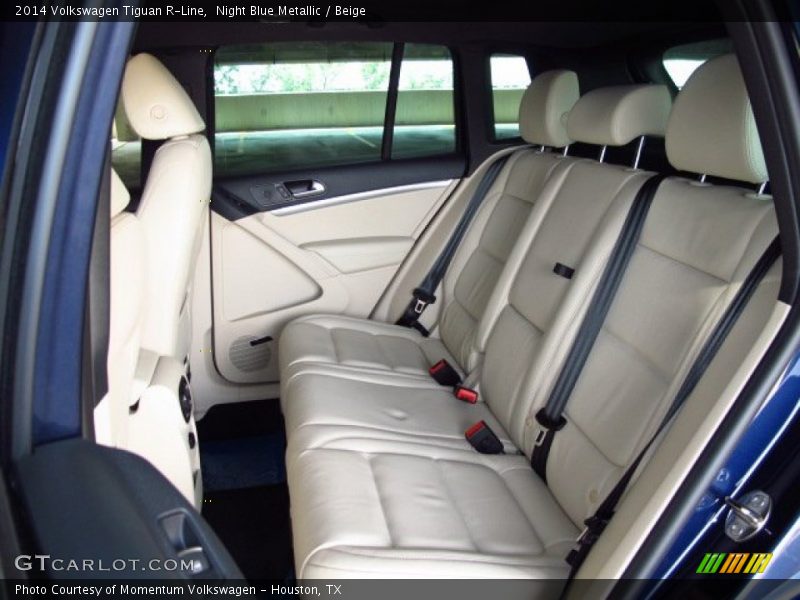 Night Blue Metallic / Beige 2014 Volkswagen Tiguan R-Line