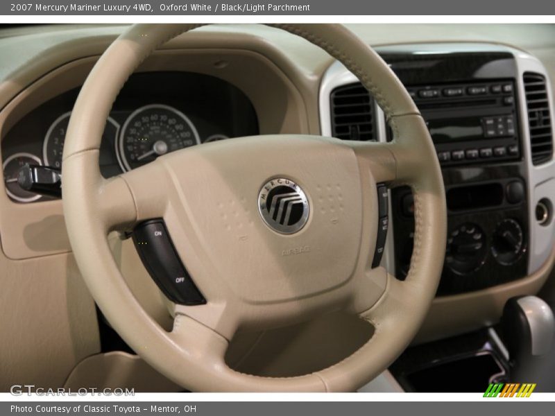 Oxford White / Black/Light Parchment 2007 Mercury Mariner Luxury 4WD