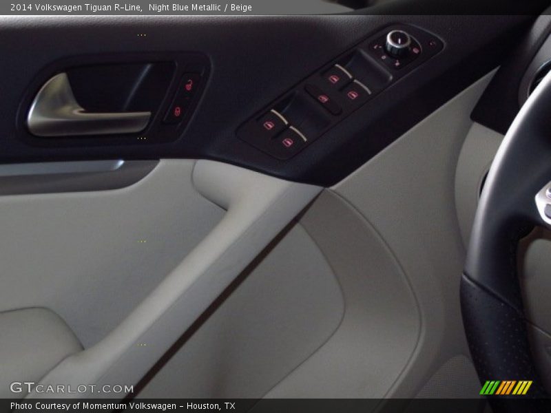 Night Blue Metallic / Beige 2014 Volkswagen Tiguan R-Line
