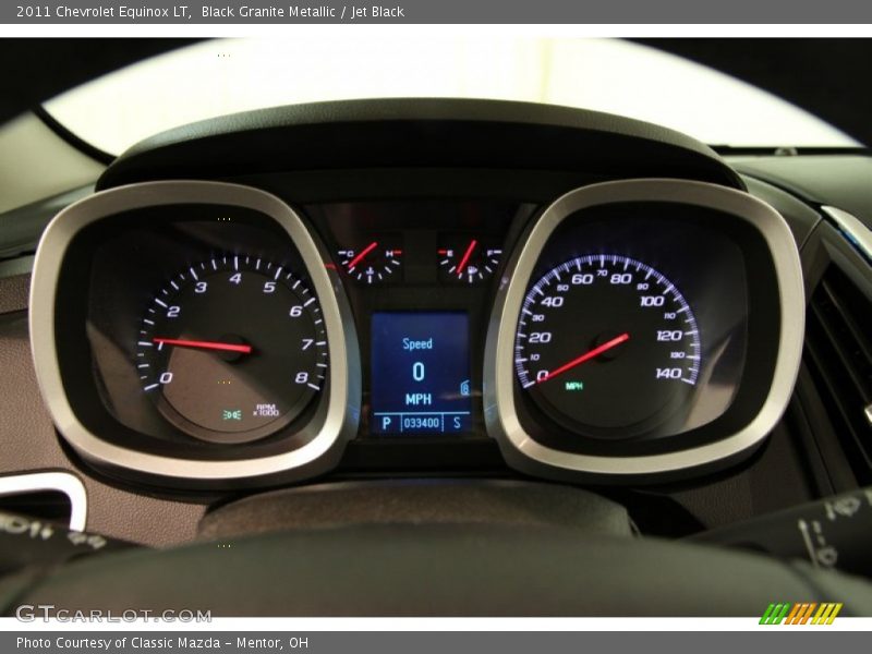 Black Granite Metallic / Jet Black 2011 Chevrolet Equinox LT