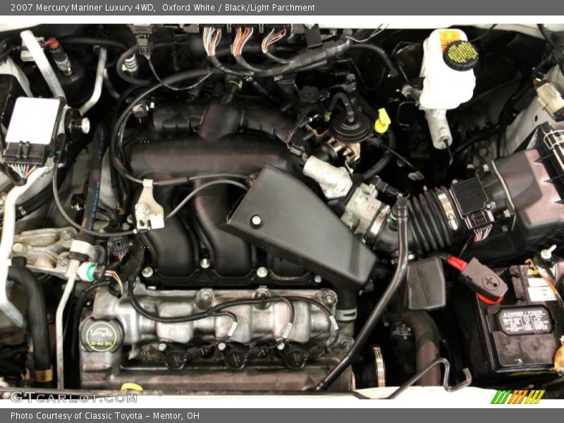 Oxford White / Black/Light Parchment 2007 Mercury Mariner Luxury 4WD
