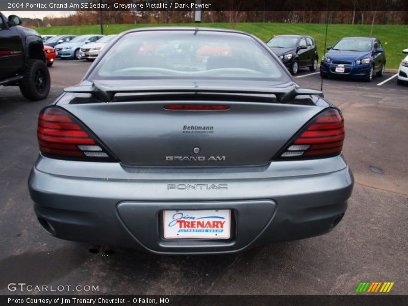 Greystone Metallic / Dark Pewter 2004 Pontiac Grand Am SE Sedan