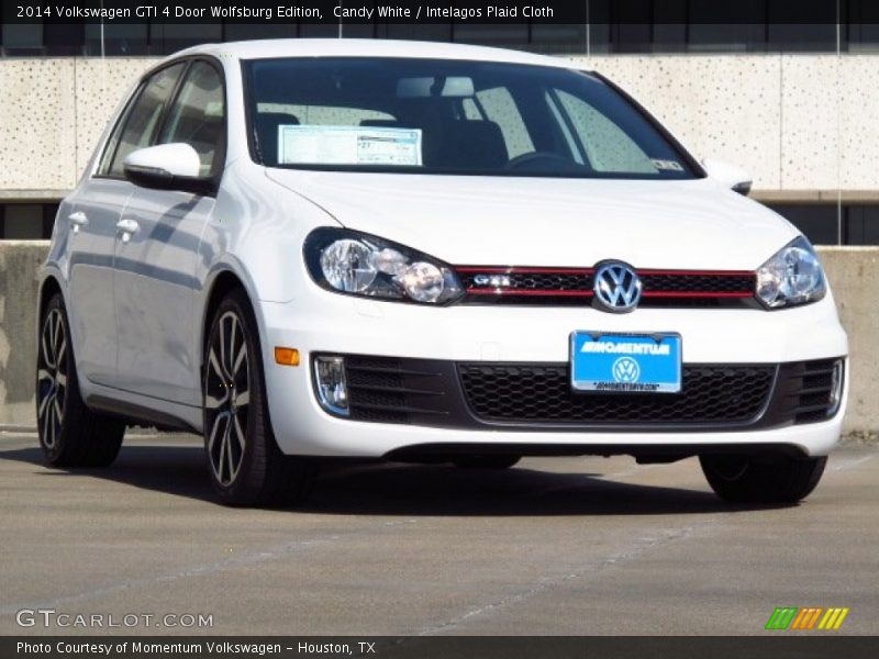 Candy White / Intelagos Plaid Cloth 2014 Volkswagen GTI 4 Door Wolfsburg Edition