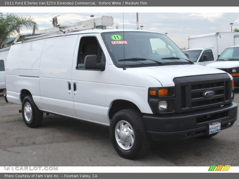 Oxford White / Medium Flint 2011 Ford E Series Van E250 Extended Commercial