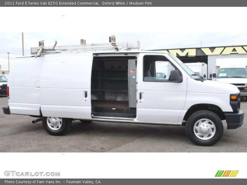 Oxford White / Medium Flint 2011 Ford E Series Van E250 Extended Commercial