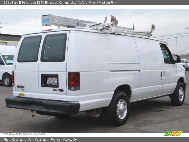 Oxford White / Medium Flint 2011 Ford E Series Van E250 Extended Commercial