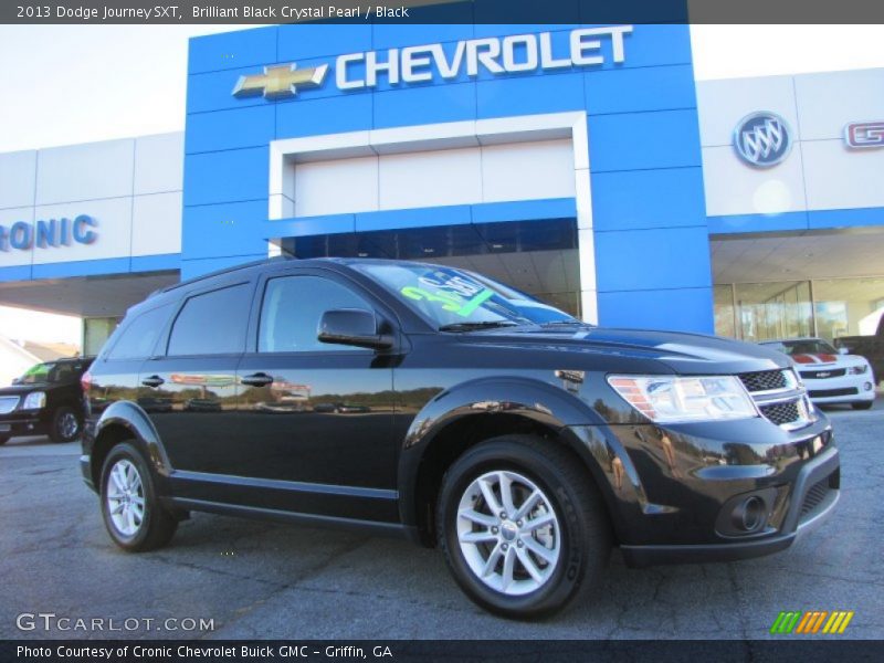 Brilliant Black Crystal Pearl / Black 2013 Dodge Journey SXT