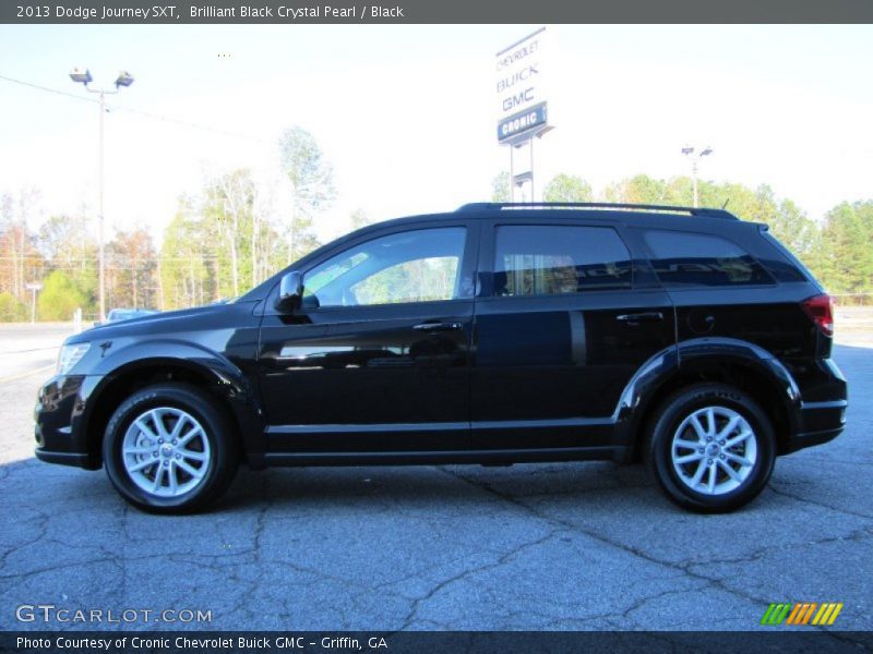 Brilliant Black Crystal Pearl / Black 2013 Dodge Journey SXT