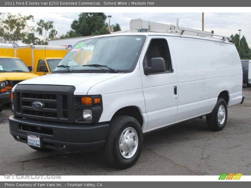 Oxford White / Medium Flint 2011 Ford E Series Van E250 Extended Commercial