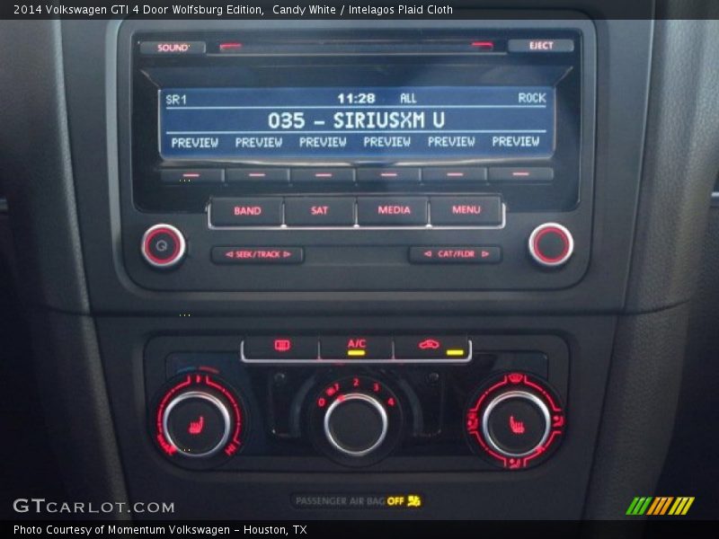 Controls of 2014 GTI 4 Door Wolfsburg Edition