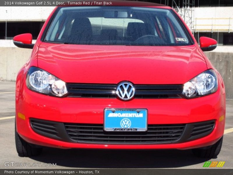 Tornado Red / Titan Black 2014 Volkswagen Golf 2.5L 4 Door
