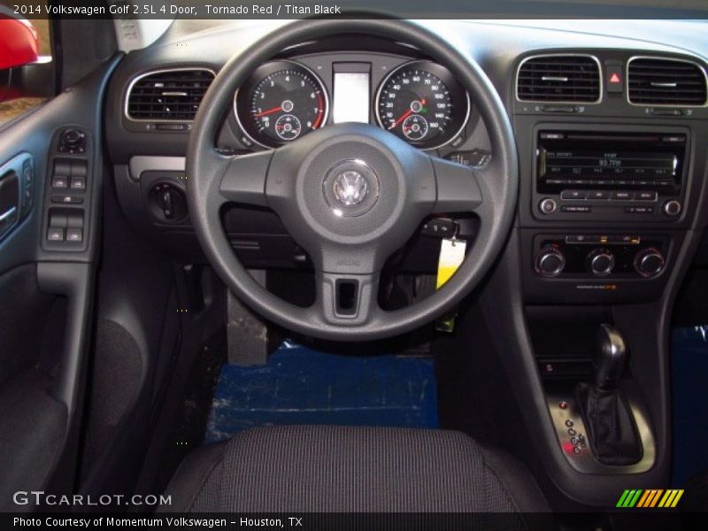 Tornado Red / Titan Black 2014 Volkswagen Golf 2.5L 4 Door