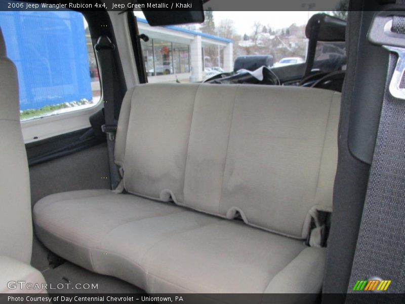 Rear Seat of 2006 Wrangler Rubicon 4x4