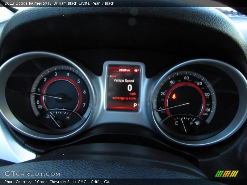 Brilliant Black Crystal Pearl / Black 2013 Dodge Journey SXT