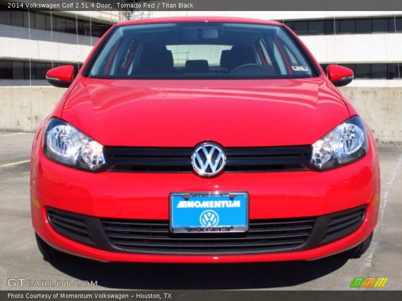 Tornado Red / Titan Black 2014 Volkswagen Golf 2.5L 4 Door