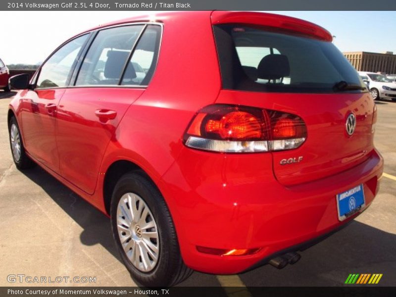 Tornado Red / Titan Black 2014 Volkswagen Golf 2.5L 4 Door