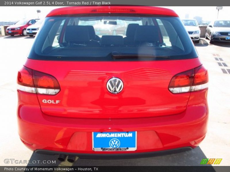 Tornado Red / Titan Black 2014 Volkswagen Golf 2.5L 4 Door