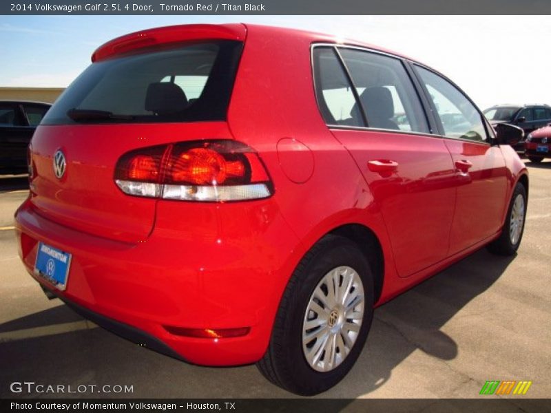 Tornado Red / Titan Black 2014 Volkswagen Golf 2.5L 4 Door