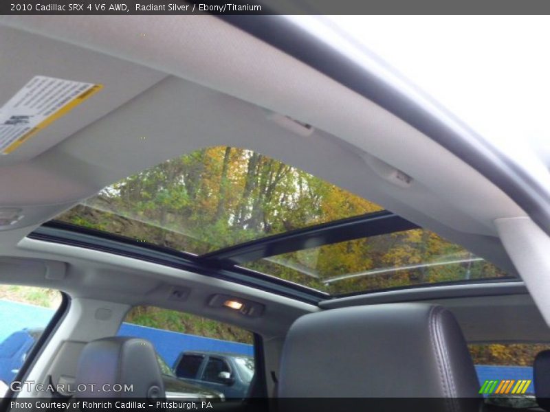 Radiant Silver / Ebony/Titanium 2010 Cadillac SRX 4 V6 AWD
