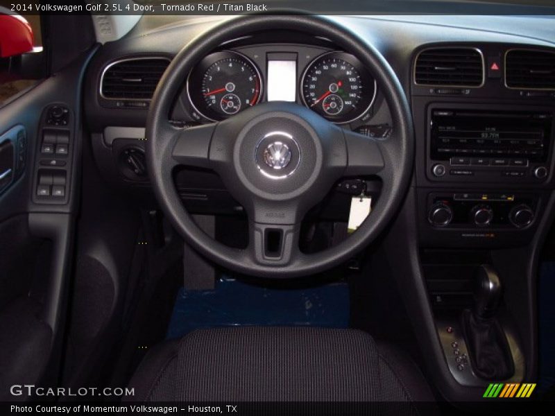 Tornado Red / Titan Black 2014 Volkswagen Golf 2.5L 4 Door
