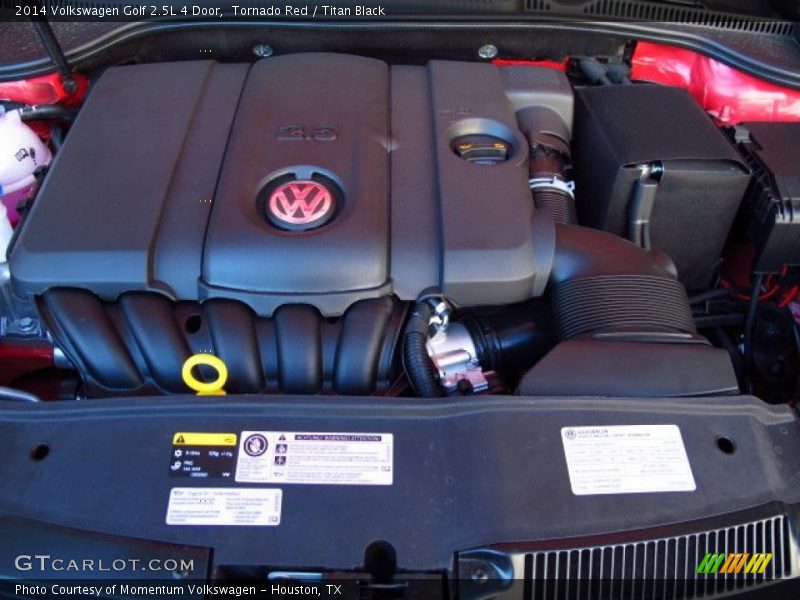 Tornado Red / Titan Black 2014 Volkswagen Golf 2.5L 4 Door