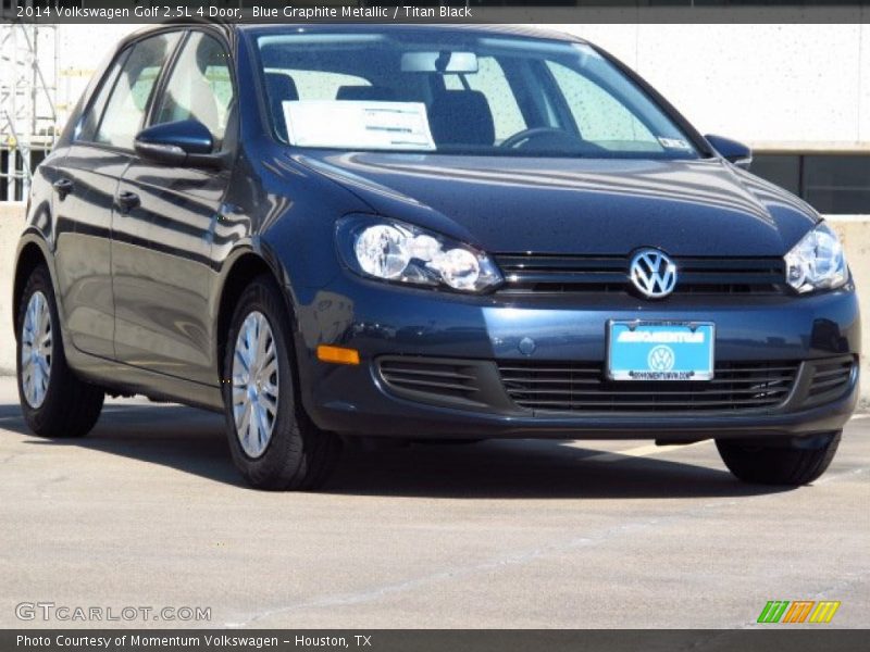 Blue Graphite Metallic / Titan Black 2014 Volkswagen Golf 2.5L 4 Door
