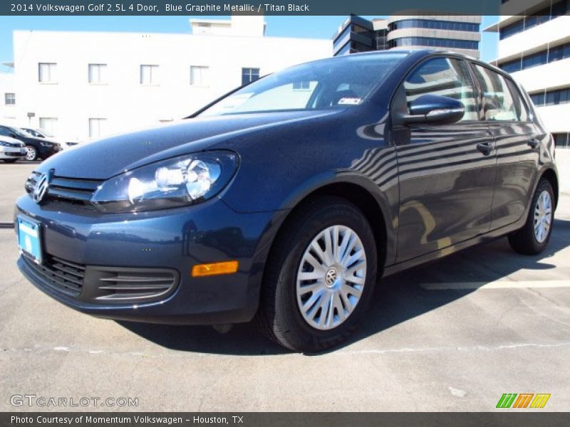 Blue Graphite Metallic / Titan Black 2014 Volkswagen Golf 2.5L 4 Door