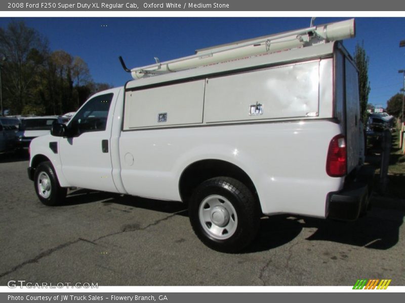 Oxford White / Medium Stone 2008 Ford F250 Super Duty XL Regular Cab