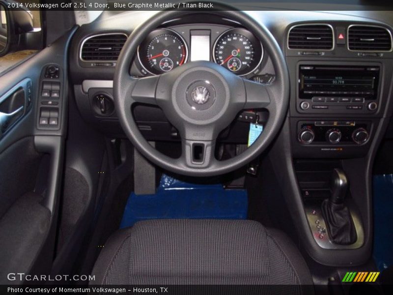 Blue Graphite Metallic / Titan Black 2014 Volkswagen Golf 2.5L 4 Door