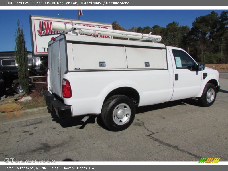 Oxford White / Medium Stone 2008 Ford F250 Super Duty XL Regular Cab