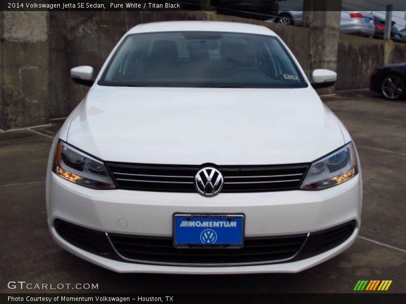 Pure White / Titan Black 2014 Volkswagen Jetta SE Sedan