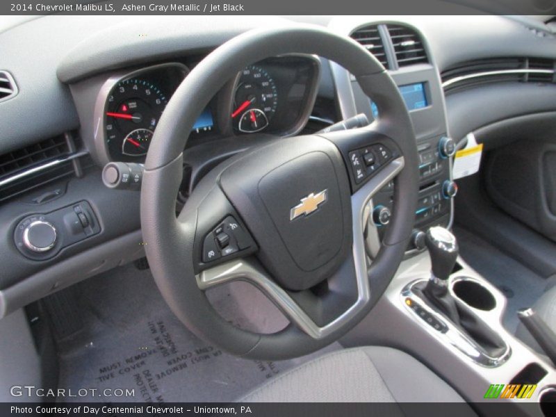 Ashen Gray Metallic / Jet Black 2014 Chevrolet Malibu LS