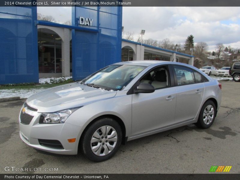 Silver Ice Metallic / Jet Black/Medium Titanium 2014 Chevrolet Cruze LS
