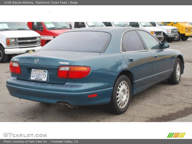 Rainforest Green Pearl / Beige 1998 Mazda Millenia
