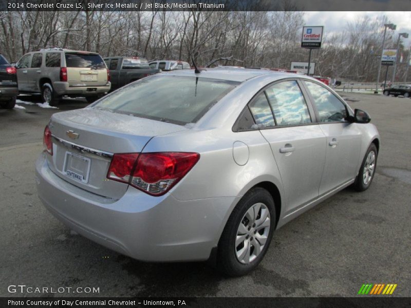 Silver Ice Metallic / Jet Black/Medium Titanium 2014 Chevrolet Cruze LS