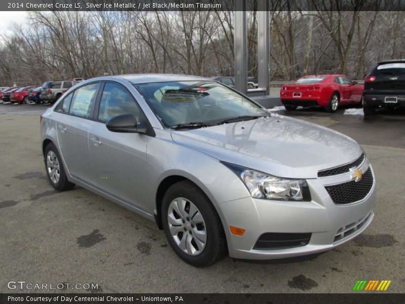 Silver Ice Metallic / Jet Black/Medium Titanium 2014 Chevrolet Cruze LS