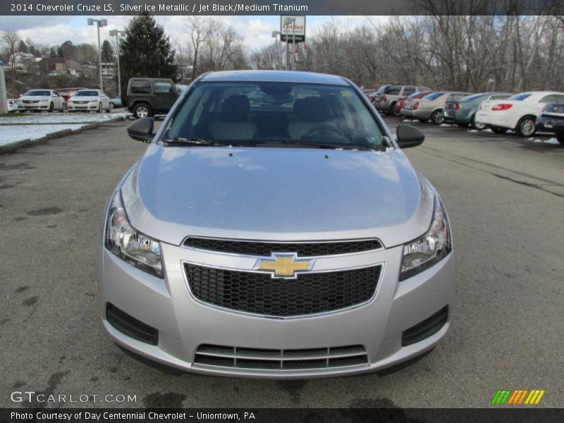 Silver Ice Metallic / Jet Black/Medium Titanium 2014 Chevrolet Cruze LS