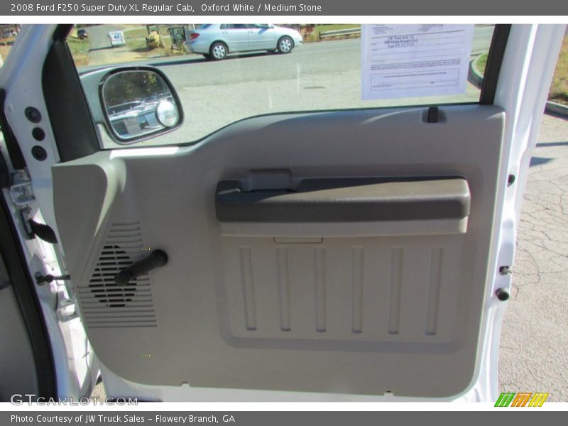 Oxford White / Medium Stone 2008 Ford F250 Super Duty XL Regular Cab